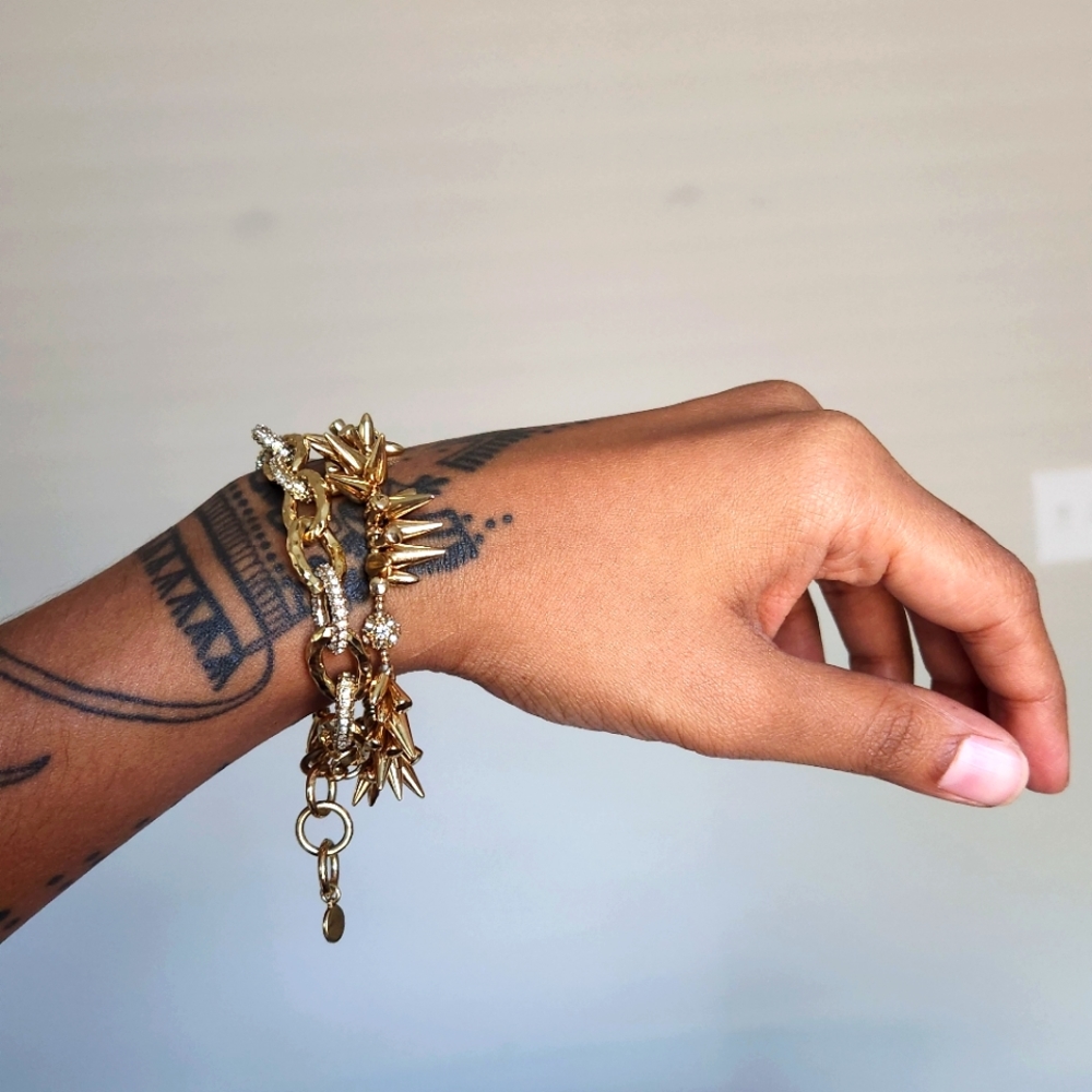Stella & Dot Set of 2 Gold Bracelets